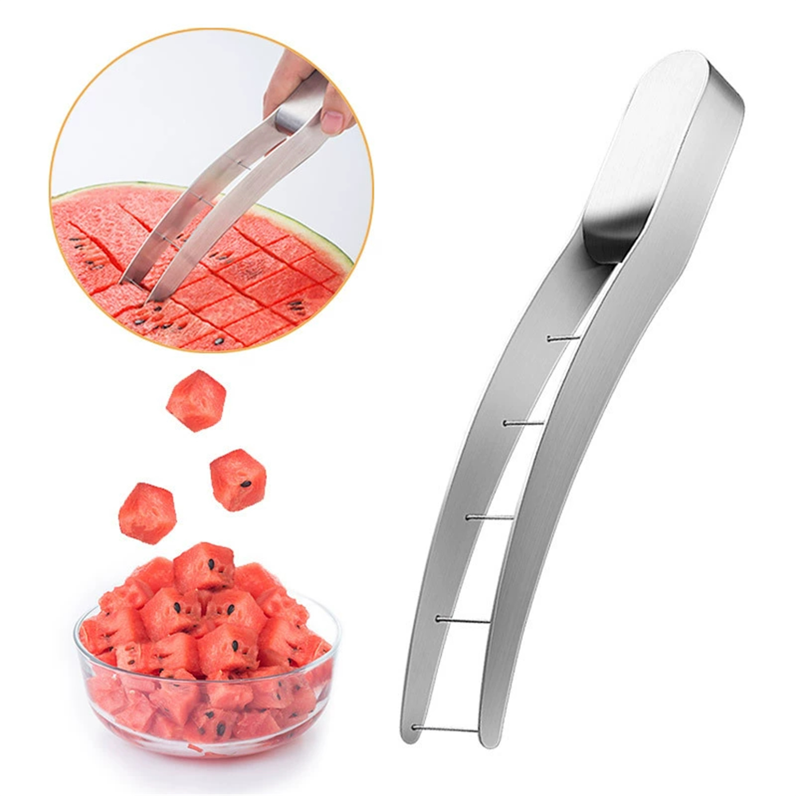 Watermelon Slicer Cutter - Affettatrice per Anguria in Acciaio Inossidabile,