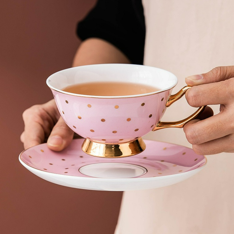 Kitchen Gadgets Set - Tazze da Caffè in Ceramica Rosa