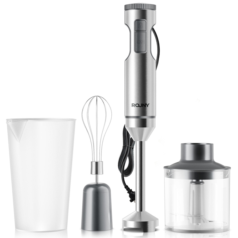 Immersion Blender Stick - Frullatore a Immersione Potente 4-in-1, Mixer