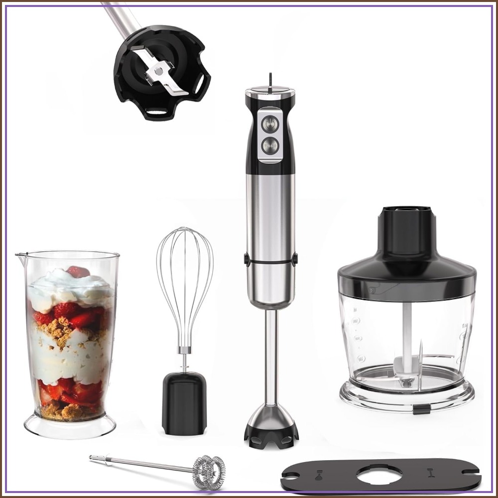 Immersion Blender Stick - Frullatore a Immersione 5 in 1,