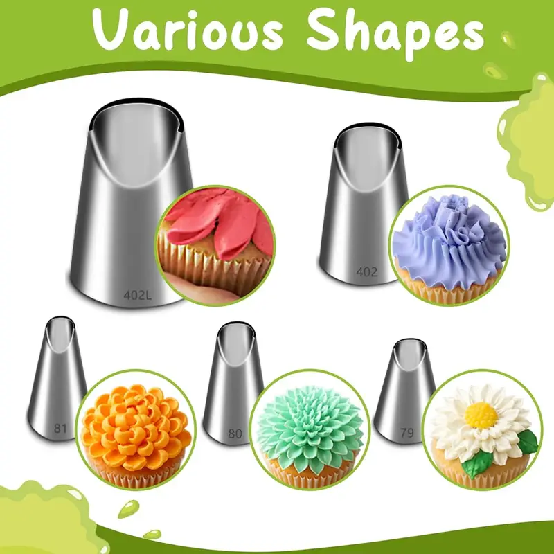 Kitchen Gadgets Set - Set di 5 ugelli per decorazioni