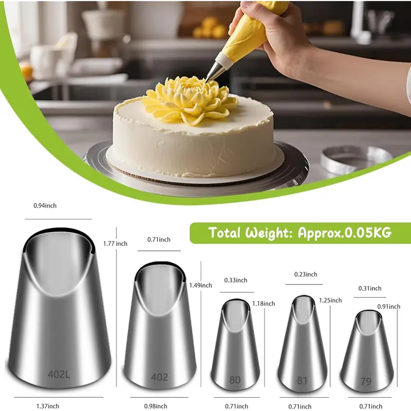 Set di 5 ugelli per decorazion - Kitchen Gadgets Set recensione e prezzo