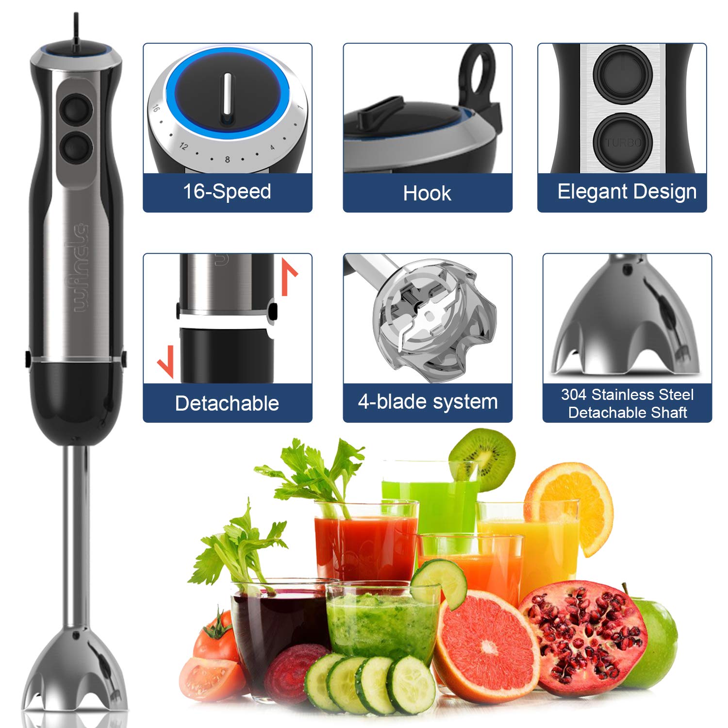 Brancle 1000W frullatore a imm - Immersion Blender Stick recensione e prezzo