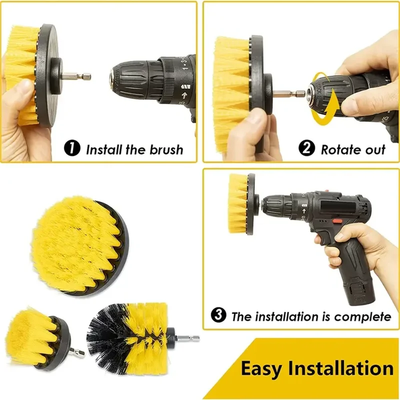 Set di 3 spazzole per trapano, - Kitchen Gadgets Set recensione e prezzo