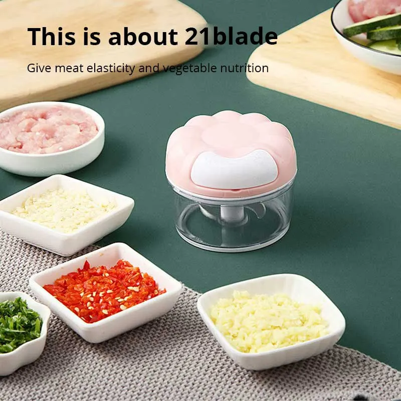 1pc Blu/Rosa Manuale Aglio Sch - Kitchen Gadgets Blender recensione e prezzo